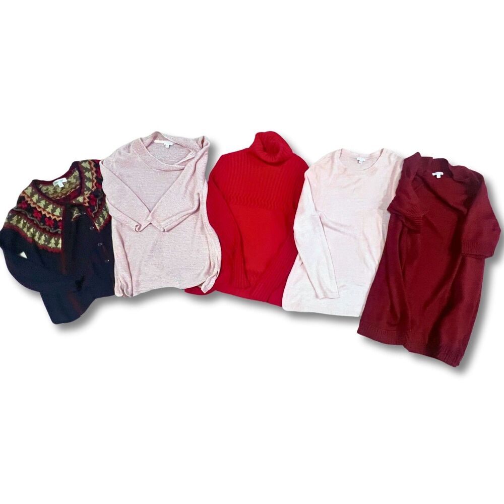 Lot of 5 Women's Sweaters - Large & XL